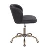 Lumisource Fran Task Chair in Black Velvet OC-FRAN ANVBK